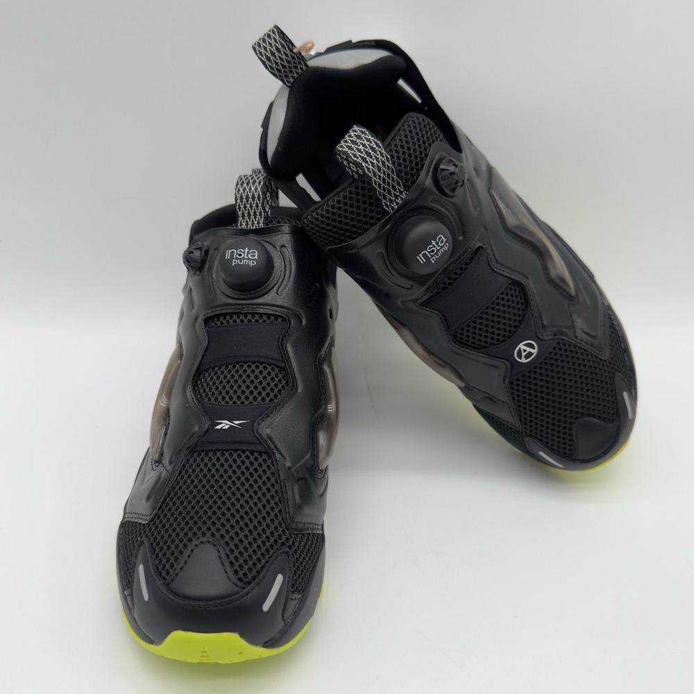 Reebok INSTAPUMP FURY 94 Running Shoes Men's Size 6.5‎ Blk/Gry/Lme